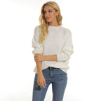 Damen Pullover mit strukturiertem Maschenmuster und bequemem Schnitt R&B