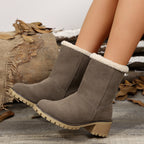 Damen Stiefeletten mit kuscheligem Futter und rutschfester Sohle R&B