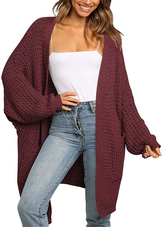 Damen lässiger Strickcardigan R&B