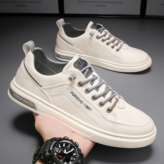 Damen Leder Sneakers mit modischen Akzenten und dämpfendem Sohlenprofil R&B