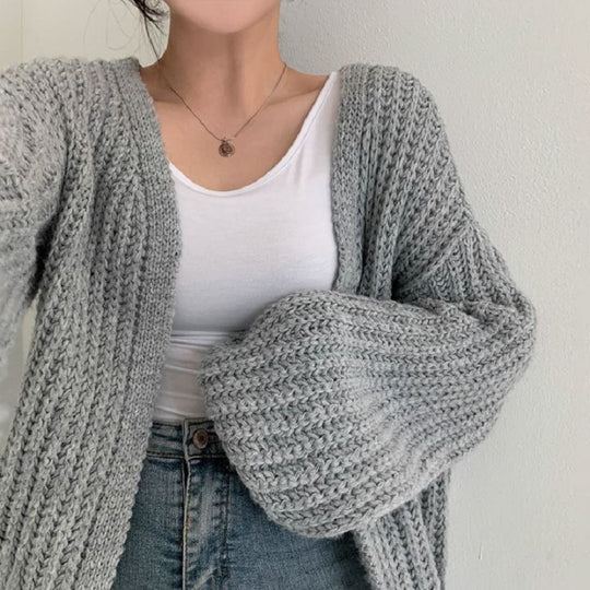 Damen Oversized Strickjacke R&B