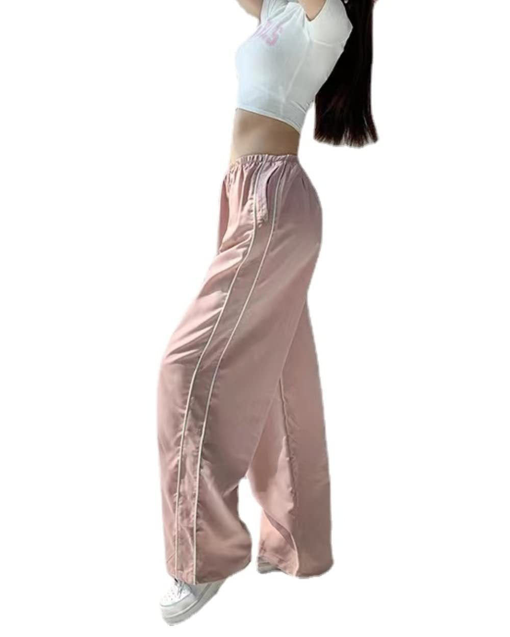 Damen Sportliche Hose mit weitem Schnitt und elastischem Bund R&B
