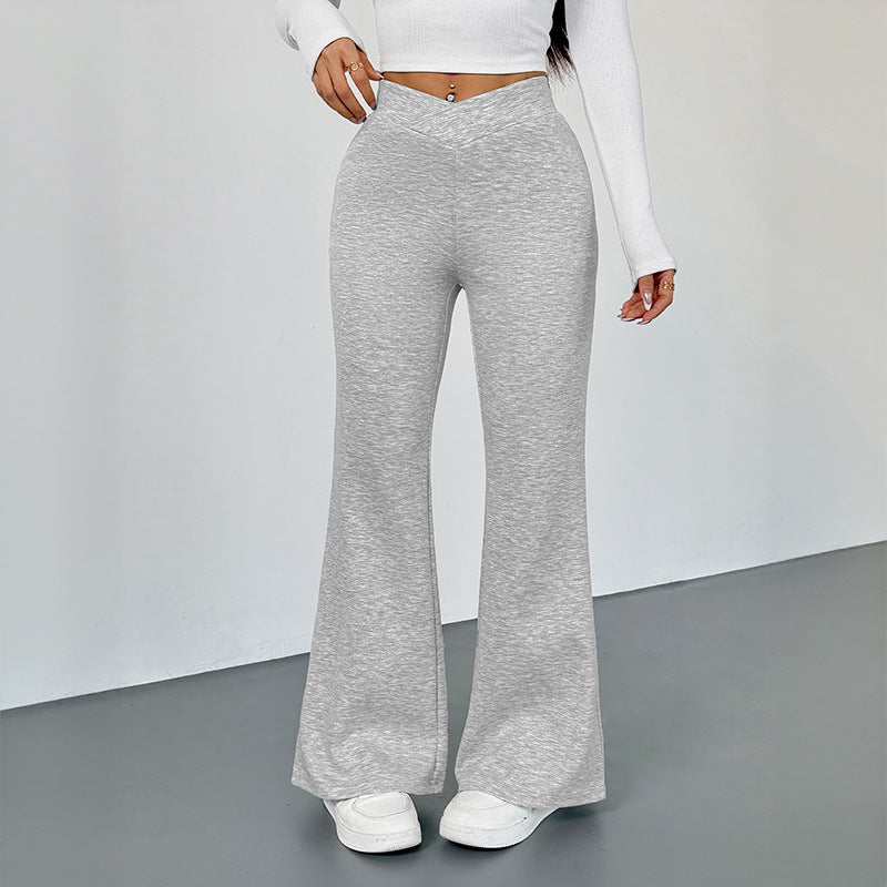 Damen moderne High-Waist Freizeithose im lässigen Schnitt R&B