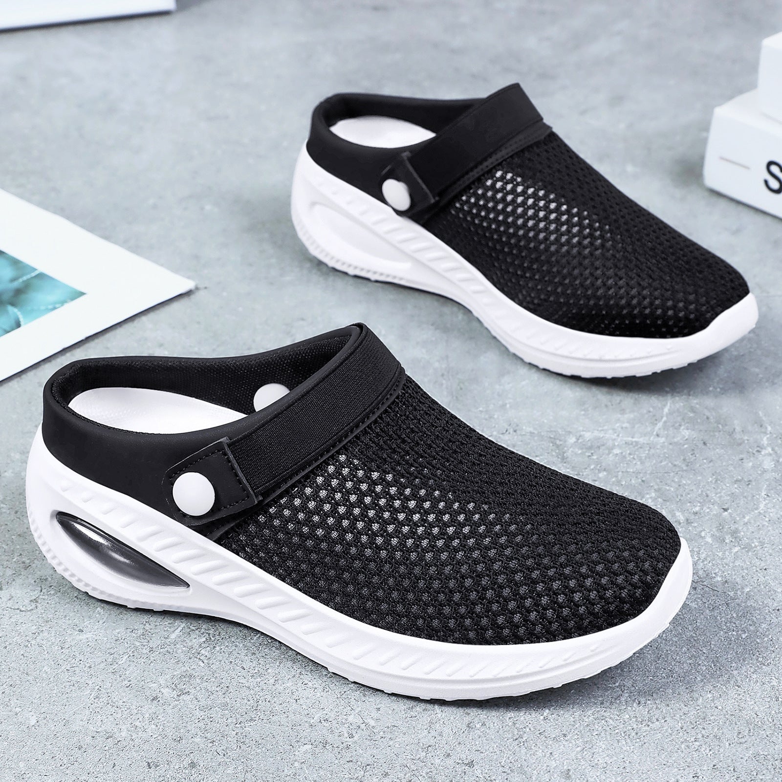 Damen Atmungsaktive Clogs mit flexiblem Design