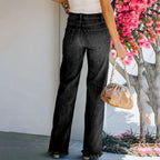 Damen Flared Jeans im Retro-Look mit hohem Bund R&B