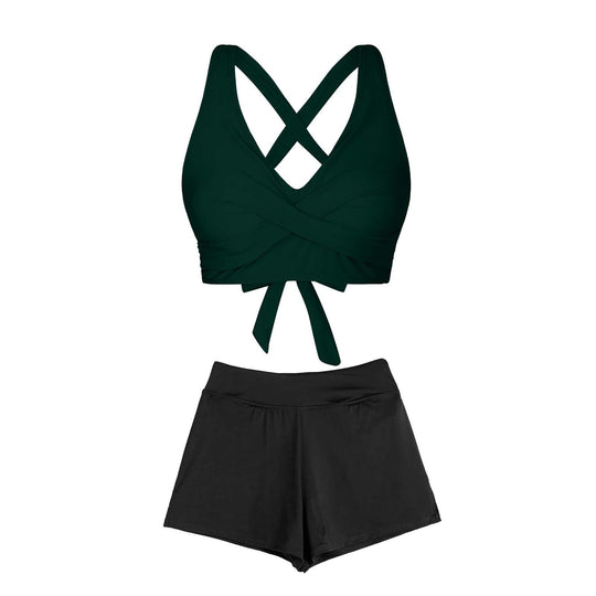 Damen Zweiteiliger Badeanzug mit floralem Design R&B