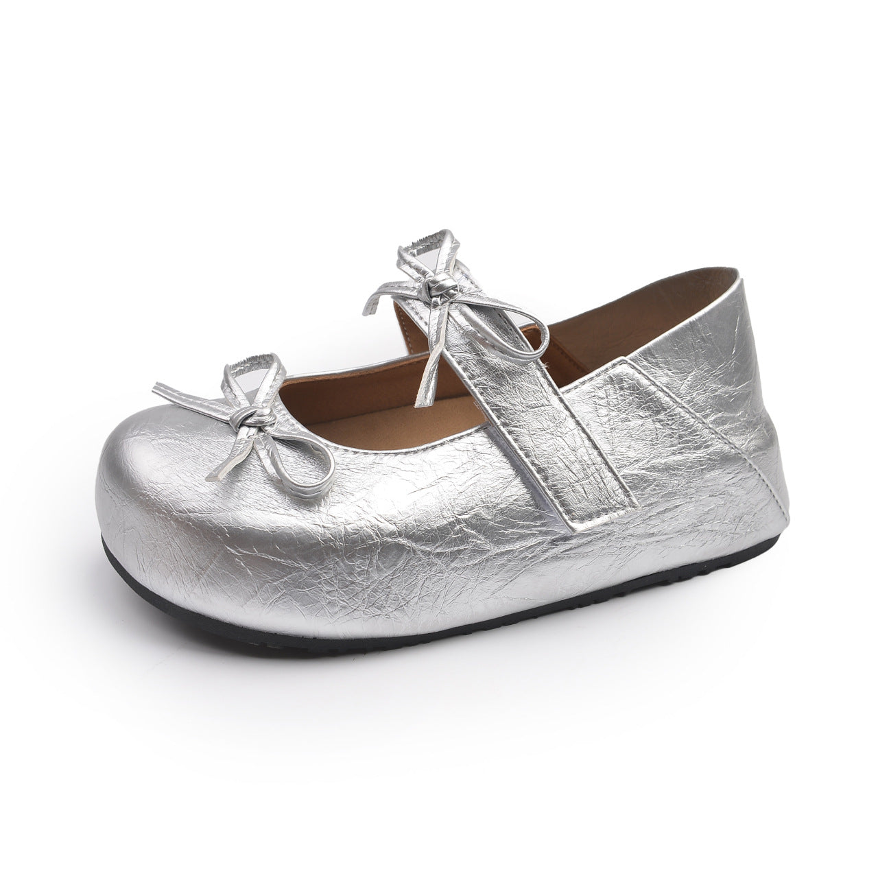 Damen Ballerinas mit elegantem Knotenverschluss und rutschfester Sohle R&B