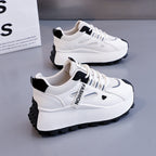 Damen Sneakers mit hohem Plateau und atmungsaktiver Mesh-Oberfläche R&B