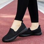 Damen Slip-On Freizeitschuhe mit atmungsaktiver Mesh-Oberfläche und flexibler Sohle
