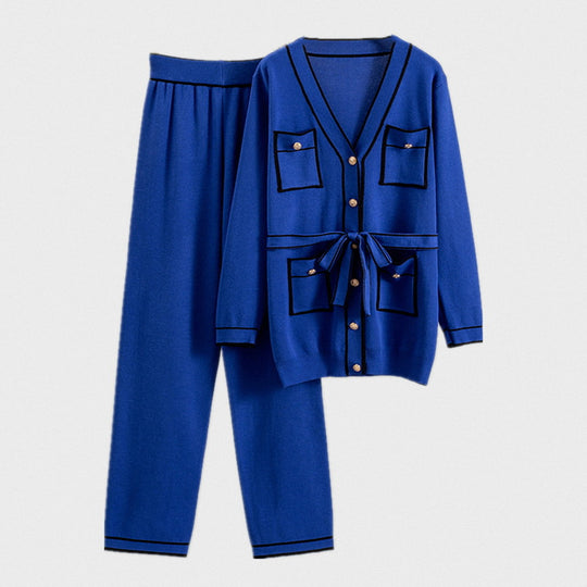 Damen gemütliches Strickanzug-Set R&B