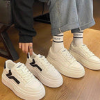 Damen Plateau-Sneaker mit stylischem Kontrastdetails und komfortabler Dämpfung R&B
