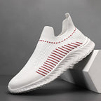 Damen Atmungsaktive Slip-On Sneakers mit elastischem Obermaterial und flexiblem Knöchelschutz R&B