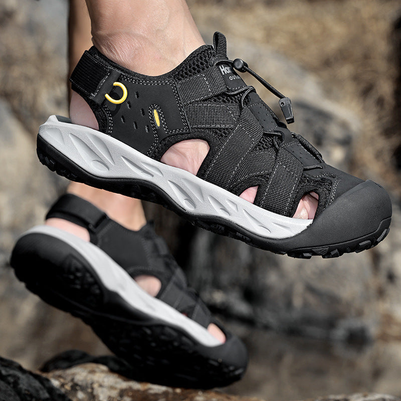 Damen Outdoor-Sandalen mit verstellbarem Riemen und rutschfester Sohle R&B