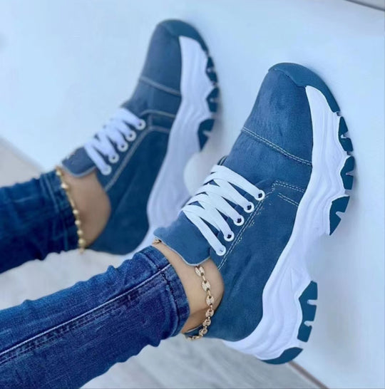 Damen Sportliche Sneaker mit dämpfendem Fußbett und atmungsaktivem Obermaterial R&B