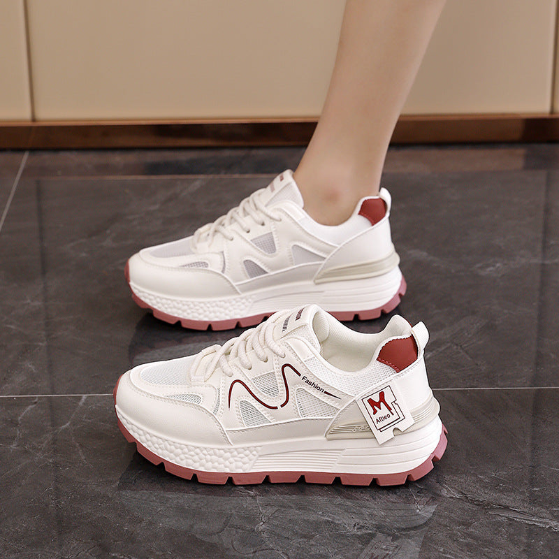 Damen Sportliche Lauf-Sneakers mit atmungsaktiver Mesh-Oberfläche und stabiler Sohle R&B