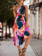Damen Sommerliches Blumenkleid mit voluminösen Rüschendetails und komfortablem Schnitt R&B