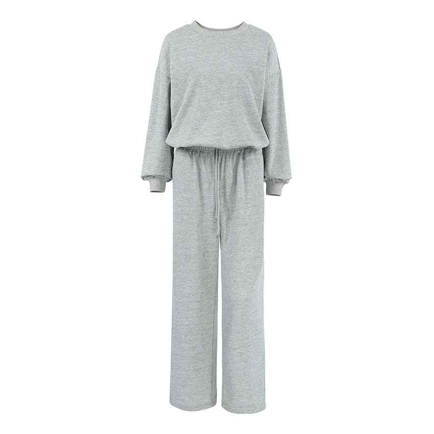 Damen Bequemer Sportanzug mit weitem Schnitt und modischen Details R&B