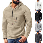 Herren Kapuzenpullover mit strukturierter Oberfläche und praktischen Taschen R&B