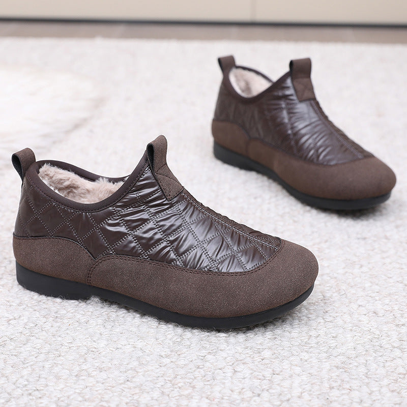 Damen Bequeme und isolierende Hausschuhe mit rutschfester Sohle R&B
