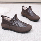 Damen Bequeme und isolierende Hausschuhe mit rutschfester Sohle R&B