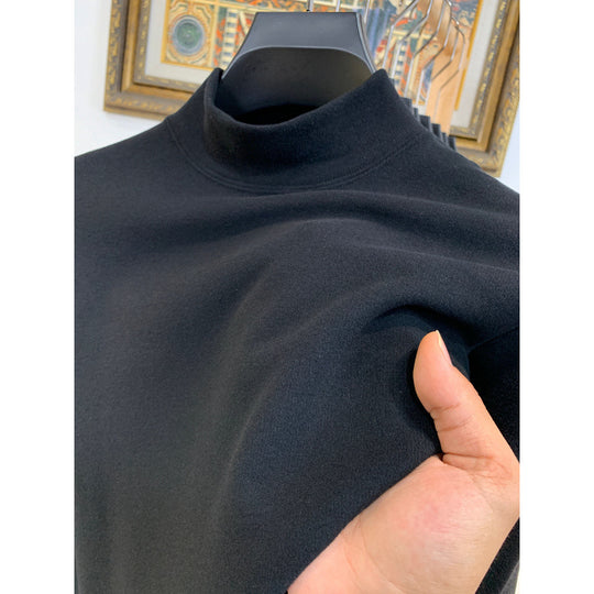 Damen Stehkragen Pullover aus weicher Baumwollmischung R&B