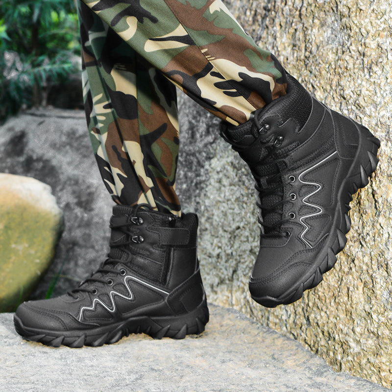 Herren multifunktionale Freizeitstiefel mit hohem Knöchelschutz und rutschfester Sohle R&B