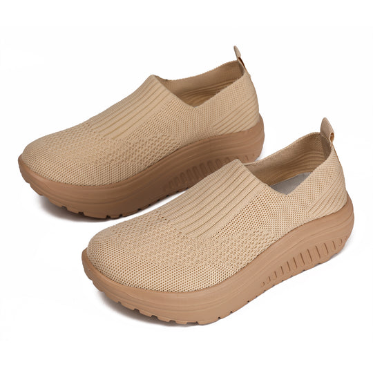 Damen nan Slip-On-Strickschuh mit elastischem Einstieg und viskoelastischer Komfortsohle R&B