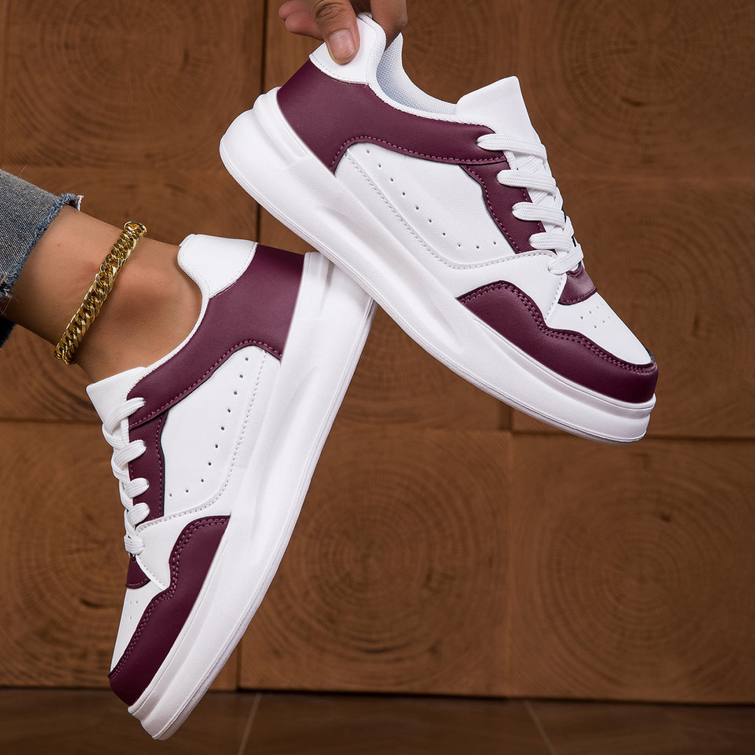 Damen Sportliche Sneakers mit atmungsaktiver Oberflächenstruktur und dämpfender Sohle R&B
