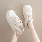 Damen Freizeitsneaker mit eleganter Spitze und rutschfester Sohle