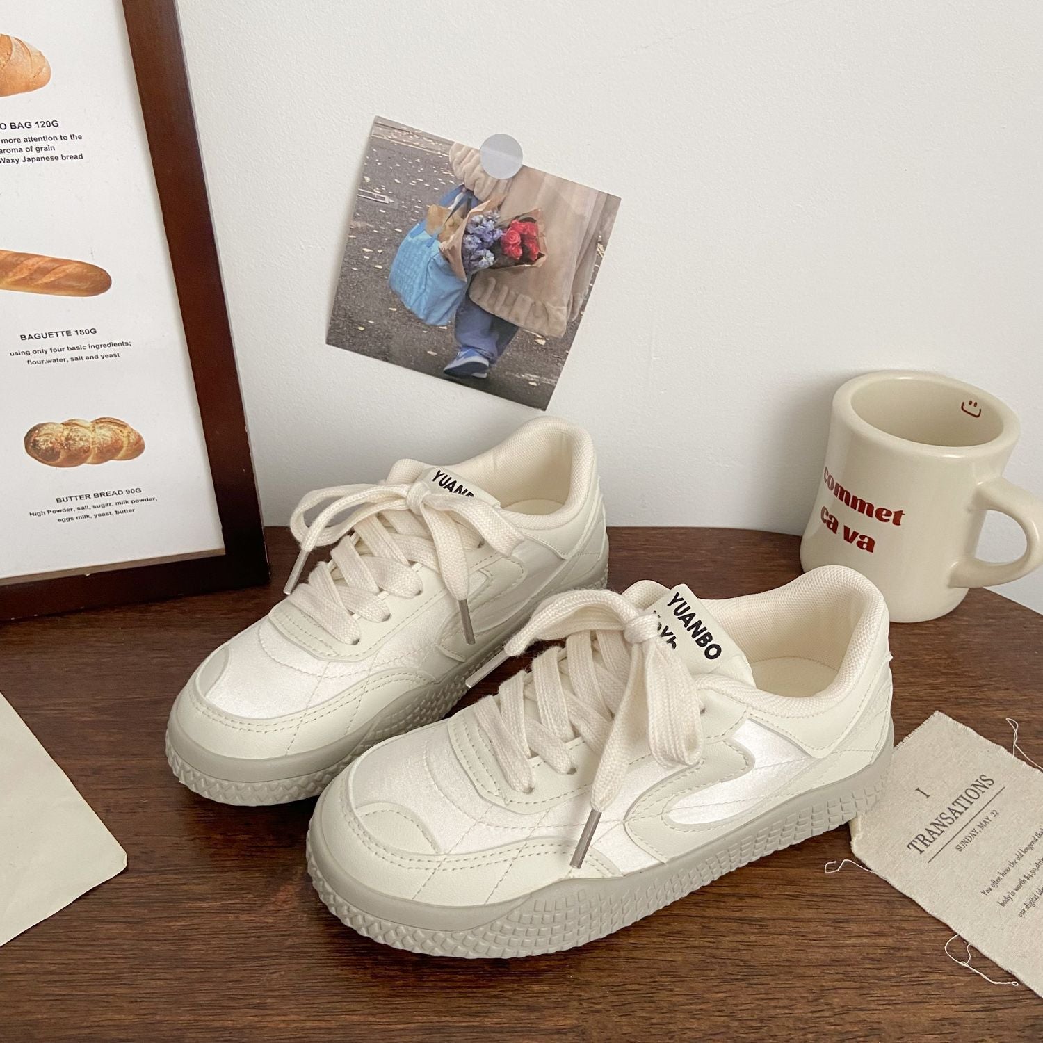 Damen Sneakers mit atmungsaktivem Obermaterial und dämpfender Laufsohle