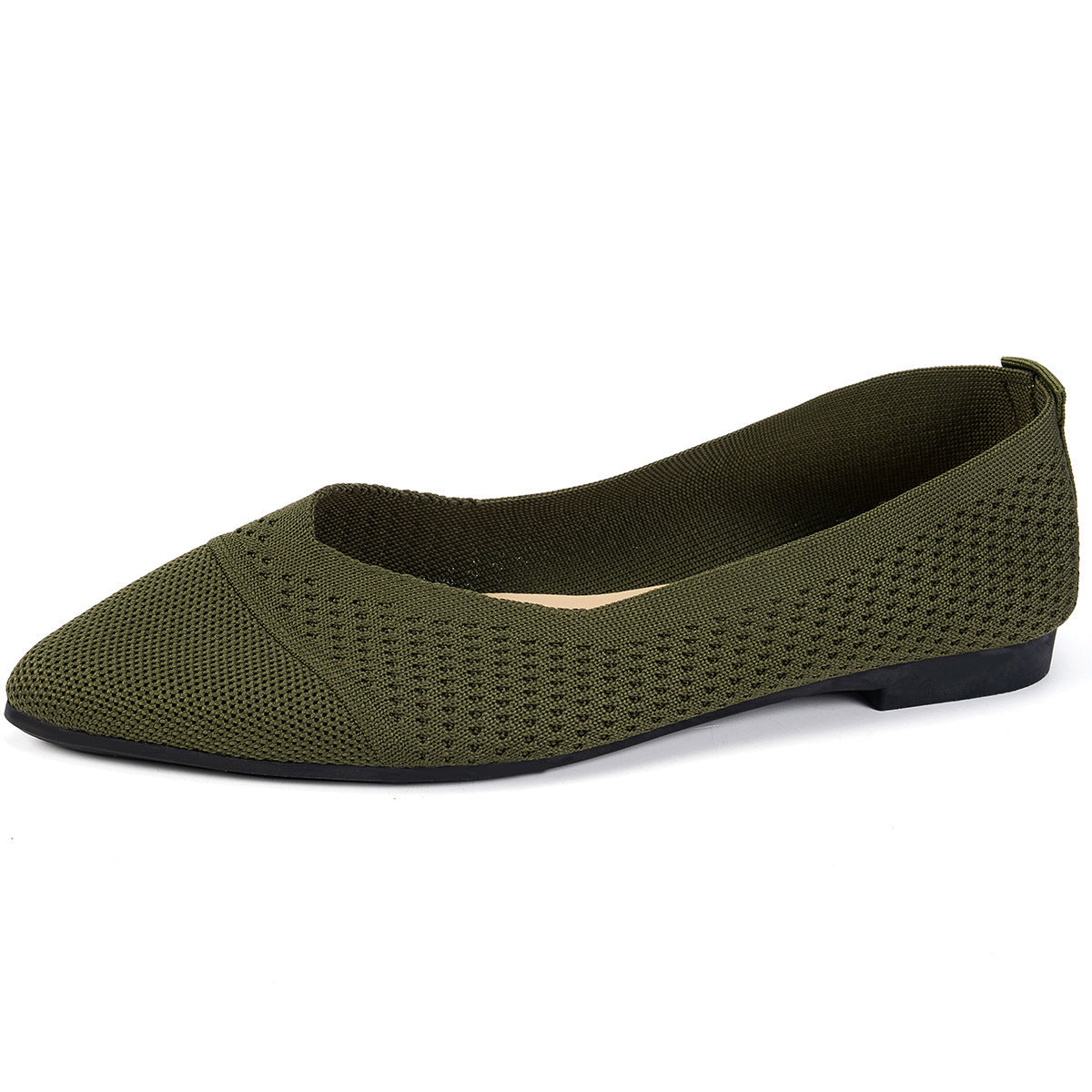 Damen Ballerinas mit kreativem Hahnentrittmuster und flexiblem Fußbett R&B