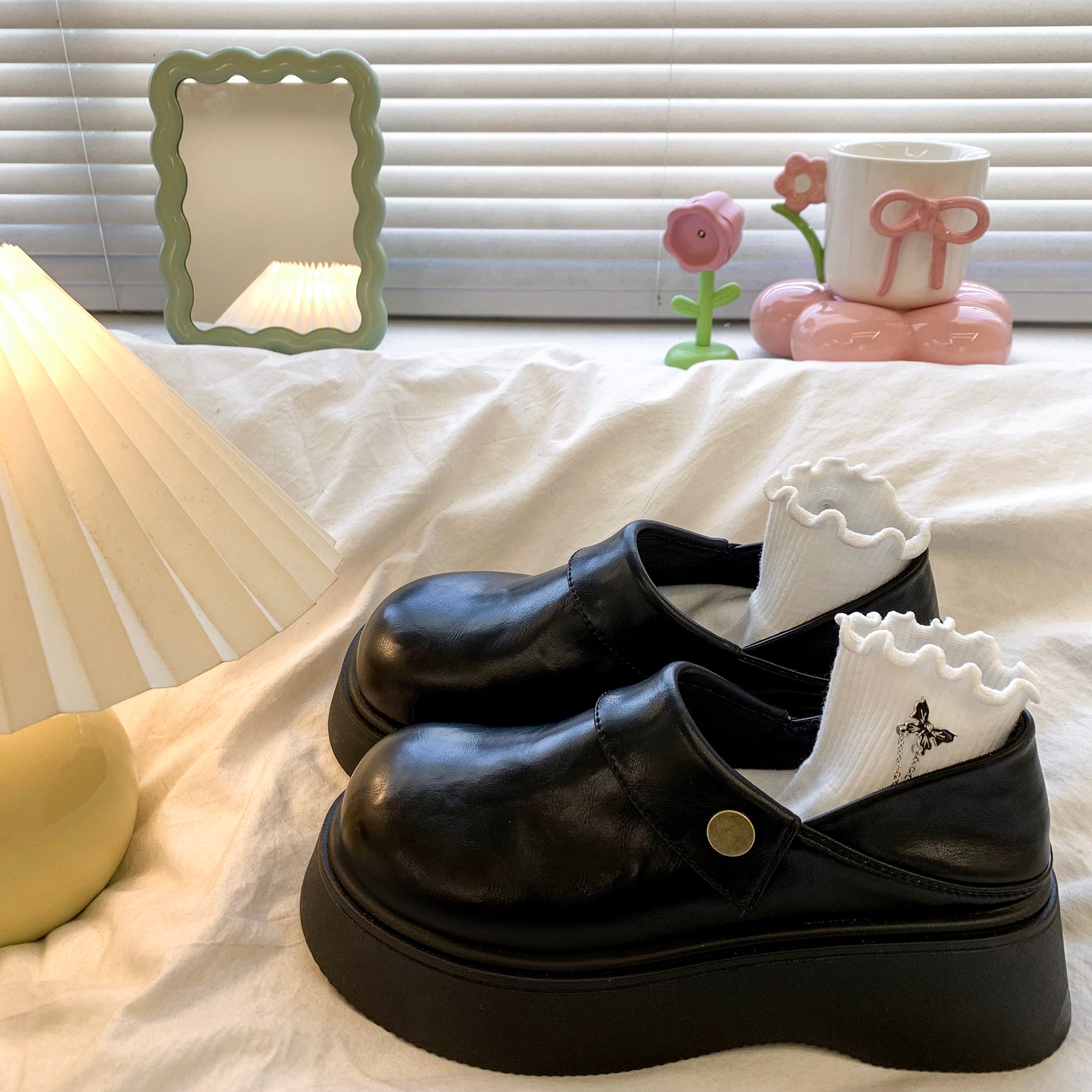 Damen modische Plateauschuhe mit elegantem Riemen und hervorragendem Tragekomfort R&B