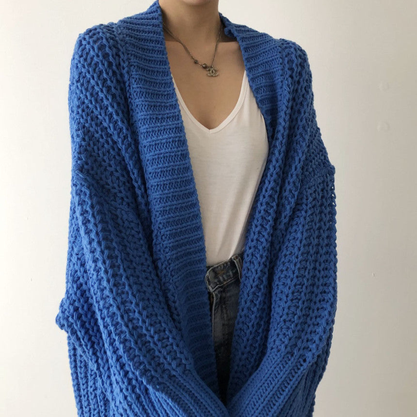 Damen Strickjacke mit offenem Schnitt und lässigen Details R&B