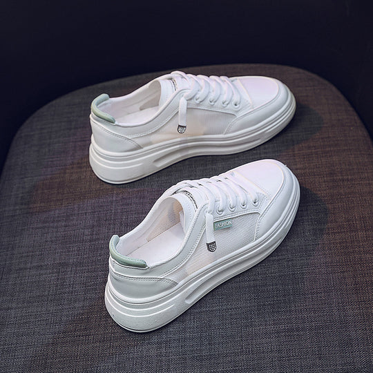 Damen modische Freizeitsneaker mit atmungsaktiver Mesh-Oberfläche und stoßdämpfendem Sohlenprofil R&B