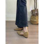 Damen elegante spitze Mary Jane Schuhe mit Riemen R&B