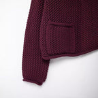Damen Strickjacke mit großen Knöpfen und Taschen R&B