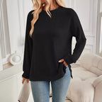 Damen lässiger Strickpullover R&B