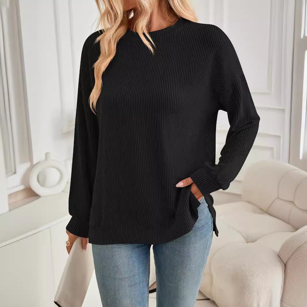Damen lässiger Strickpullover R&B