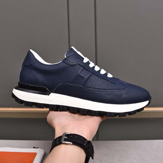 Damen Sportliche Sneakers aus hochwertigem Leder mit rutschfester Laufsohle R&B