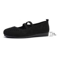 Damen Geflochtene und atmungsaktive Ballerinas R&B