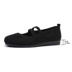 Damen Geflochtene und atmungsaktive Ballerinas R&B