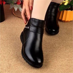 Damen Elegante und bequeme Stiefeletten mit modischem Riemen R&B
