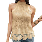 Damen Häkel-Bluse mit zartem Spitzenmuster und elegantem Schnitt R&B