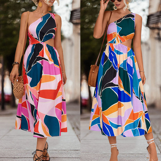 Damen Sommerliches Blumenkleid mit voluminösen Rüschendetails und komfortablem Schnitt R&B