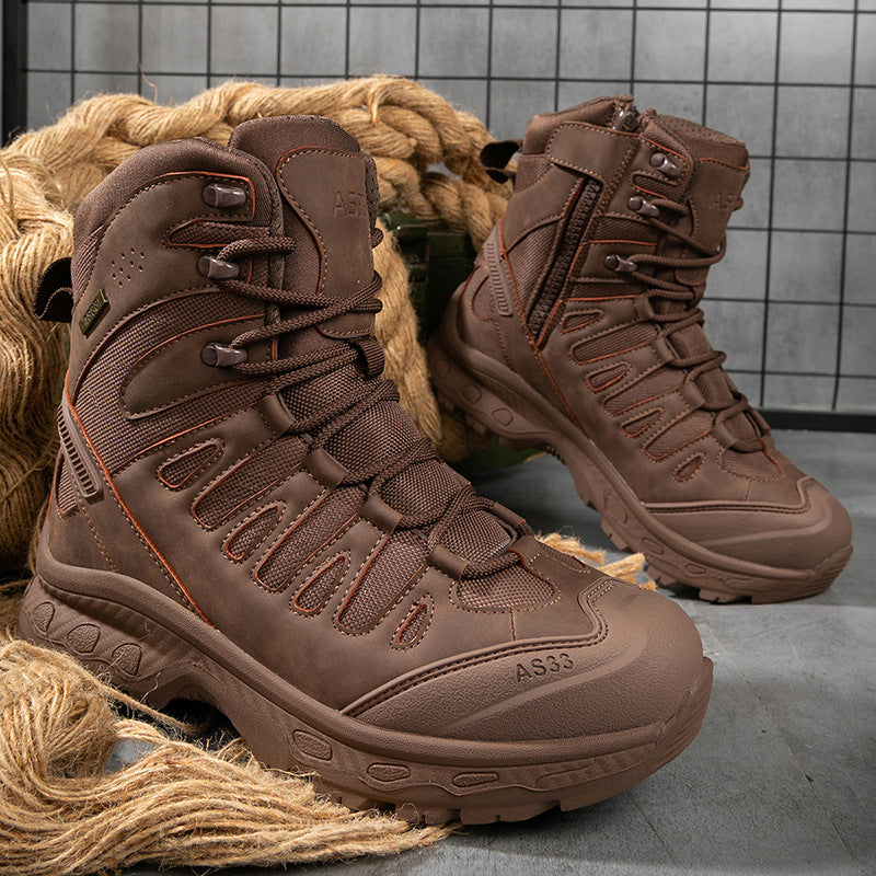 Herren Multifunktionale Bergstiefel mit hohem Knöchelschutz und wasserdichter Membran R&B