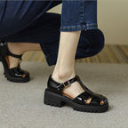 Damen Plateau-Sandalen im eleganten Schnitt mit verstellbarem Riemen