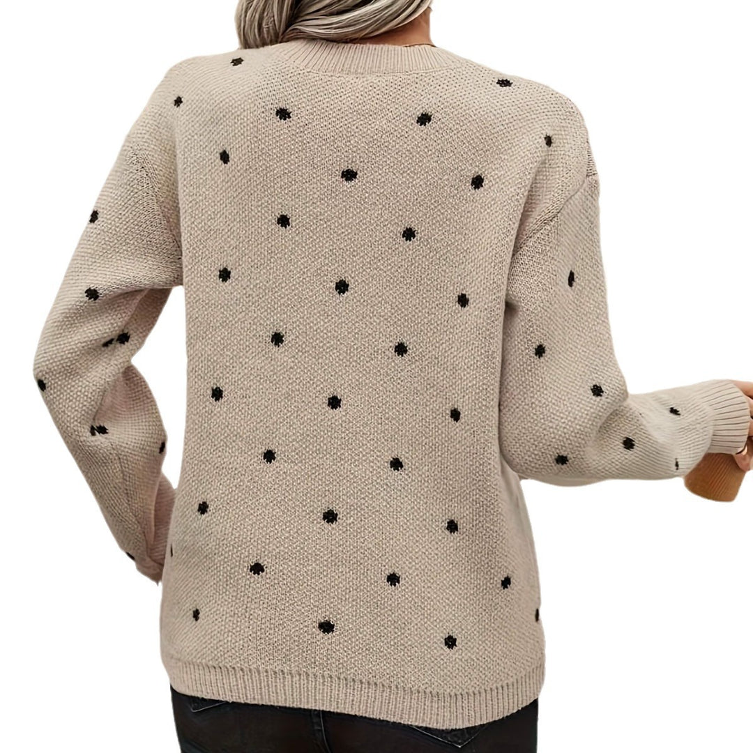 Damen Pullover mit strukturiertem Punktdesign R&B