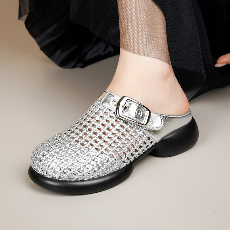 Damen Komfortable Clogs mit modischem Strukturdesign R&B