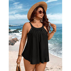 Damen Strandkleid mit fließendem Schnitt und verstellbaren Trägern R&B