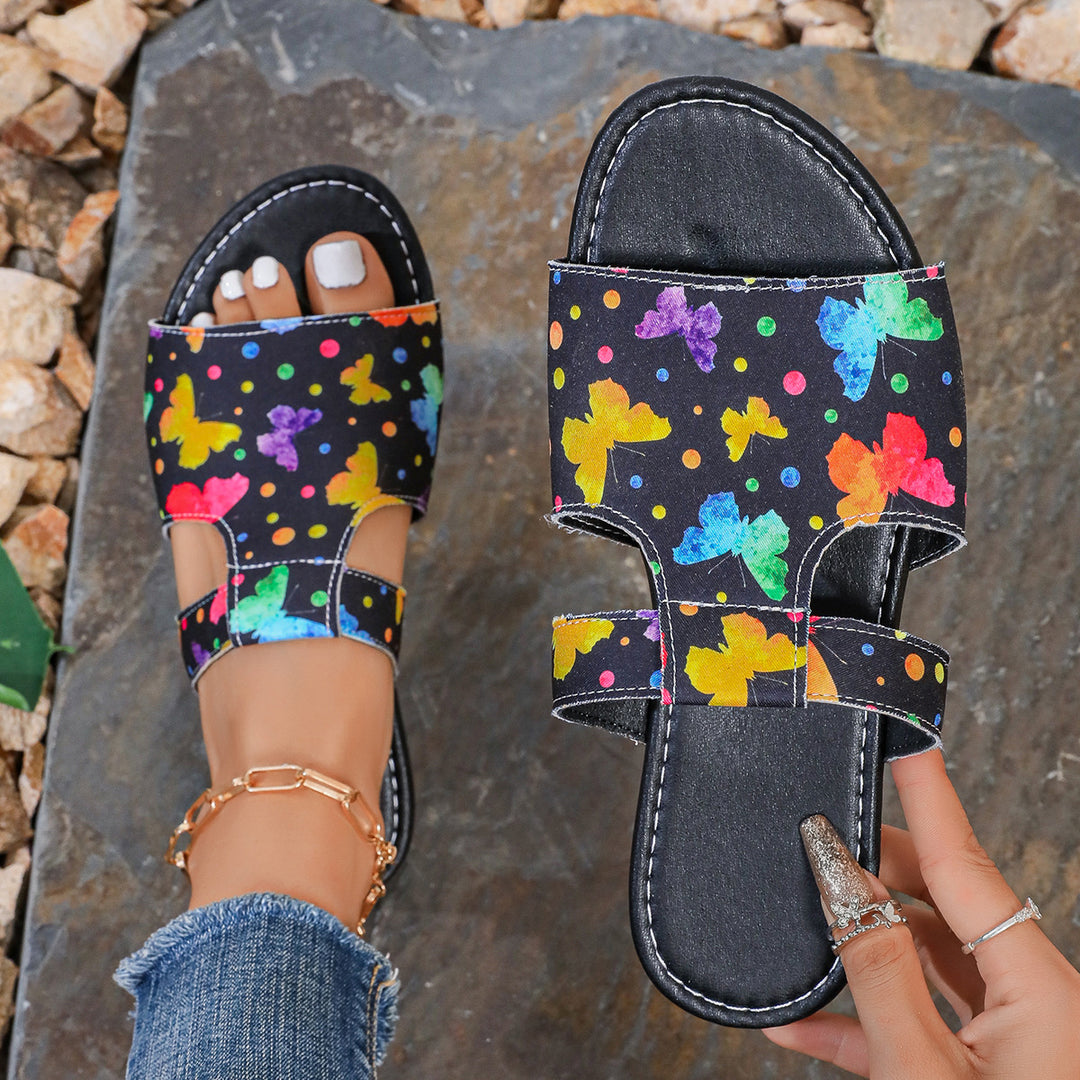 Damen Blumige Sandalen im modernen Design R&B